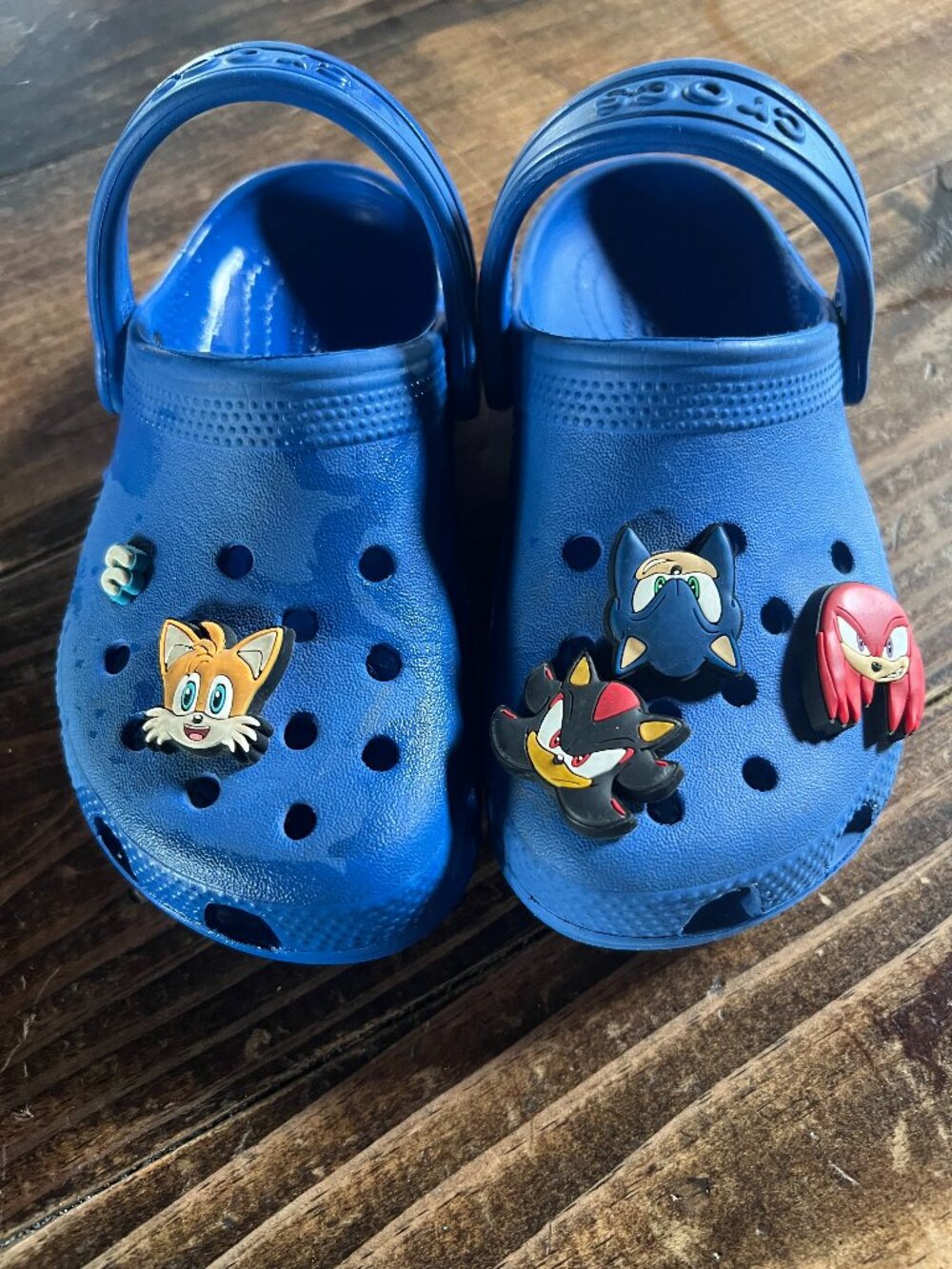Blue Crocs Size 10